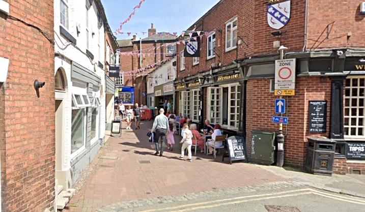 Mill Street sinking in Nantwich