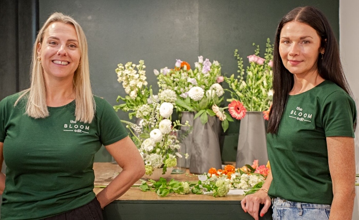 The Bloom Edit owners Cat and Han - florist on Hospital Street
