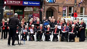 The Funky Choir perform on the town square (1)
