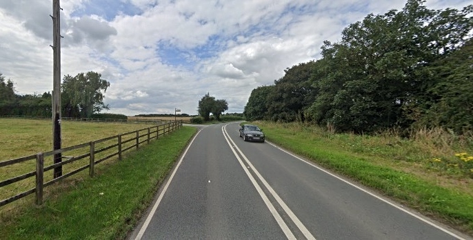 The application site is on land off London Road at Walgherton (Google) (1)