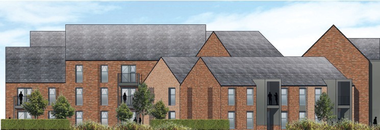 The retirement living scheme proposed for Maylands Park, Nantwich (Bower Mattin)