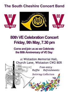 VE 80 Day Celebration Concert in Wistaston - poster (1)
