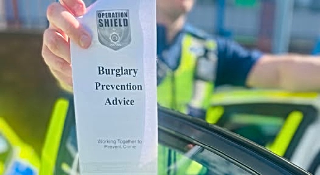 Burglary prevention advice from police in Nantwich