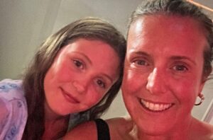 Kate with daughter Poppy, the inspiration behind Gaia