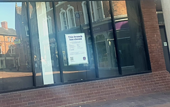 NatWest branch closed in Nantwich