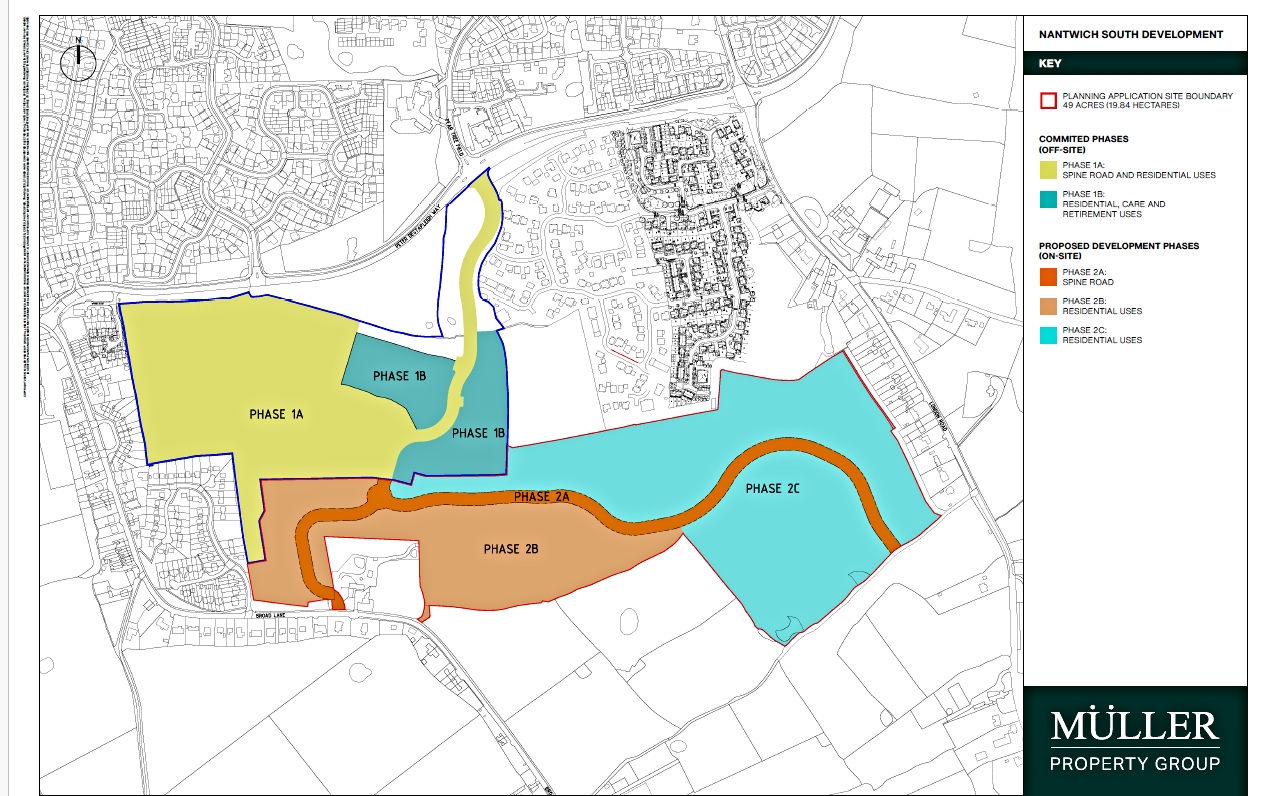 Overall Nantwich South masterplan
