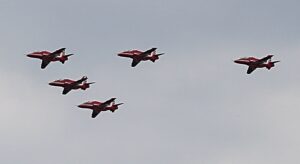 Nantwich treated to spectacular flyover by Red Arrows