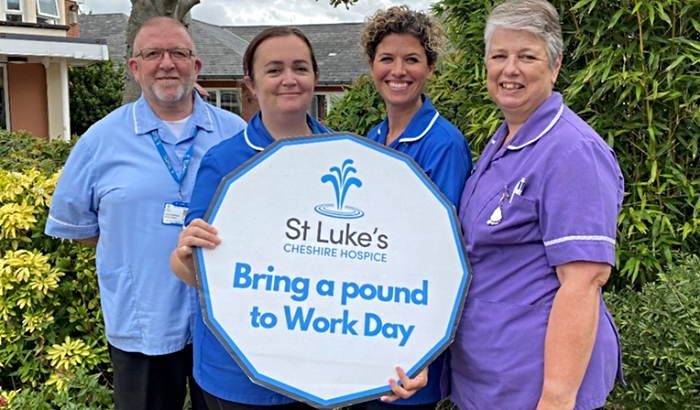 st luke's bring pound to work day