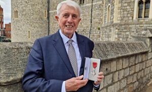 Proud Nantwich man Donald receives MBE at Windsor Castle