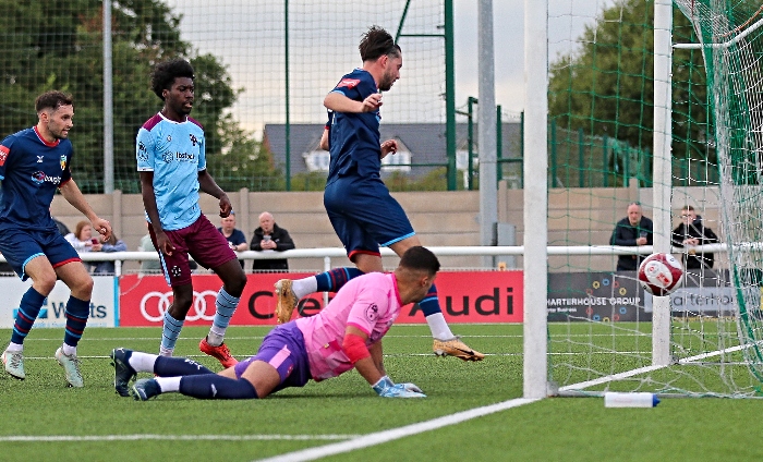 First-half - first Dabbers goal - Callum Saunders (1)