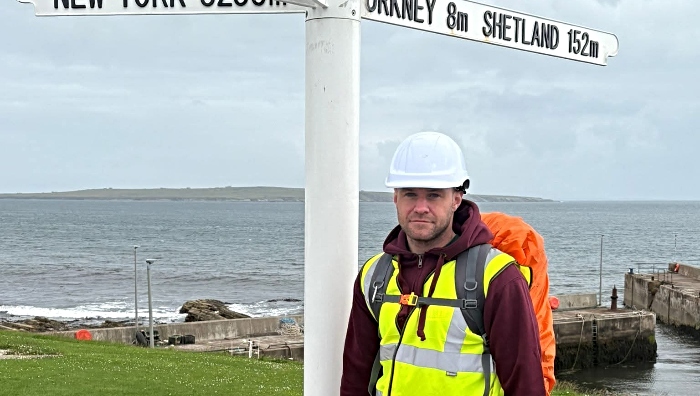 Liam Challenor challenge - start at Land's End
