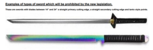 Month-long Ninja Sword amnesty in Cheshire ahead of new law