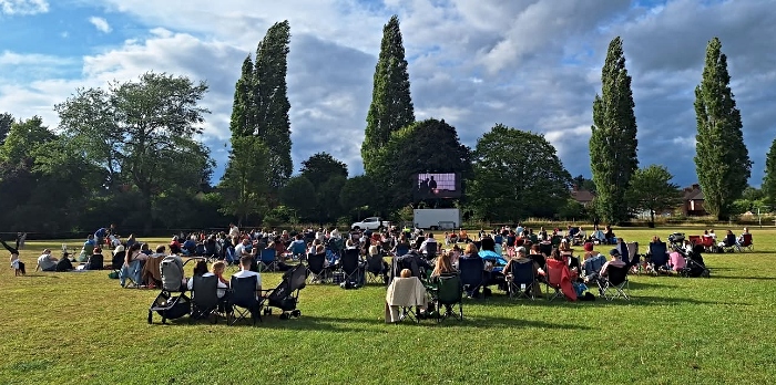 Open air cinema at Brookfield Park