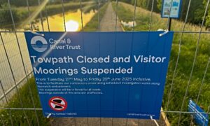 Works start on Shropshire Union Canal embankment in Nantwich
