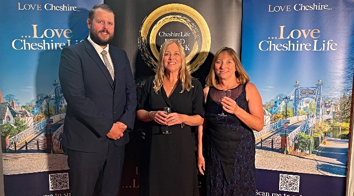 food festival team at cheshire life awards
