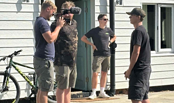 Alfie being interviewed by Korda