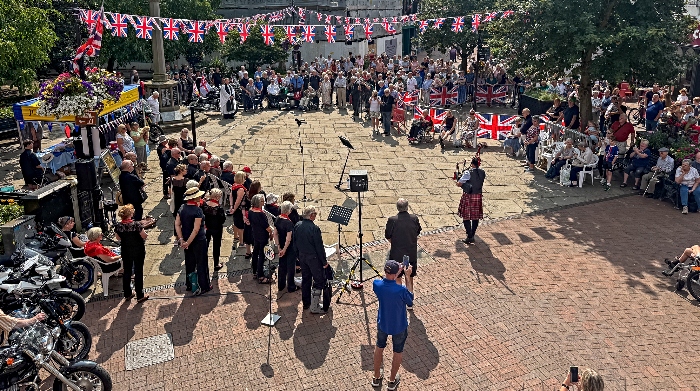 Andy the Piper performs the Pipers Lament prior to the two-minute silence (1) (1)