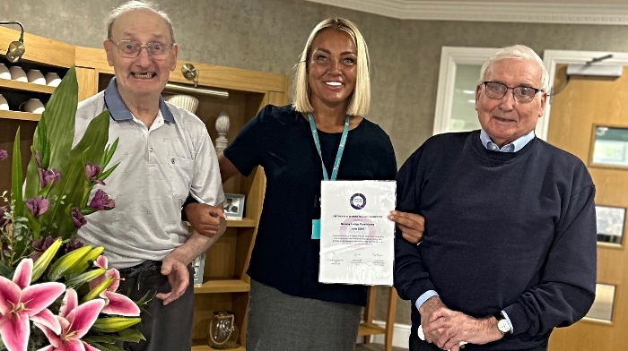 Barony Lodge care home veterans award
