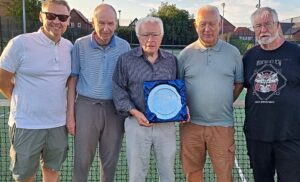Wistaston’s Bill Heath celebrated with county tennis award