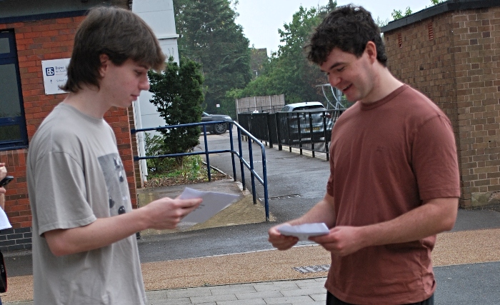 Brine Leas students collect GCSE results 2025 - pic 1
