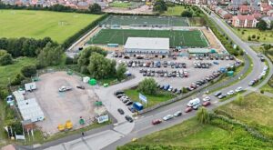 storage area on Nantwich Town car park