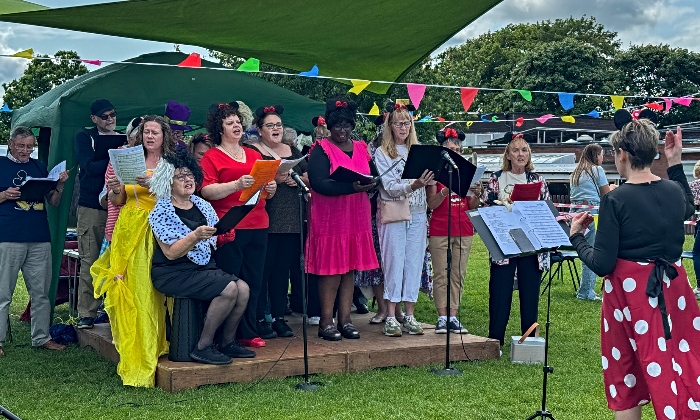 Wistaston Singers perform at the Wistaston Village Fete this year (1)