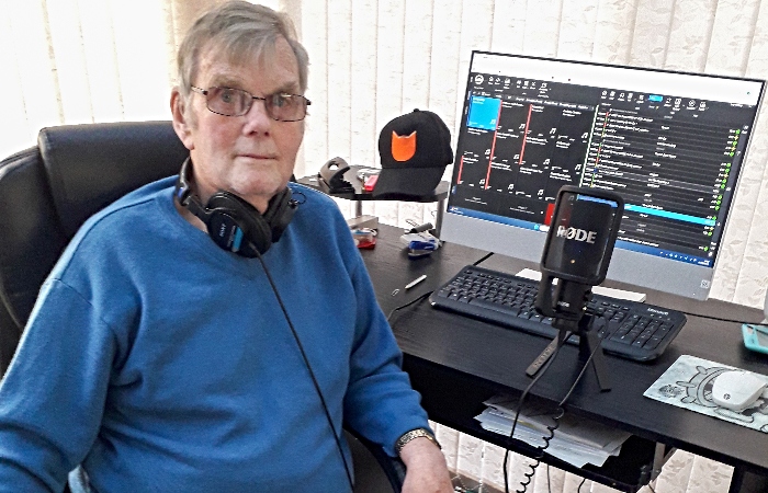 Dave Prince in his home studio - The Cat Radio