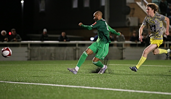 First-half - first Dabbers goal - Byron Moore (1)