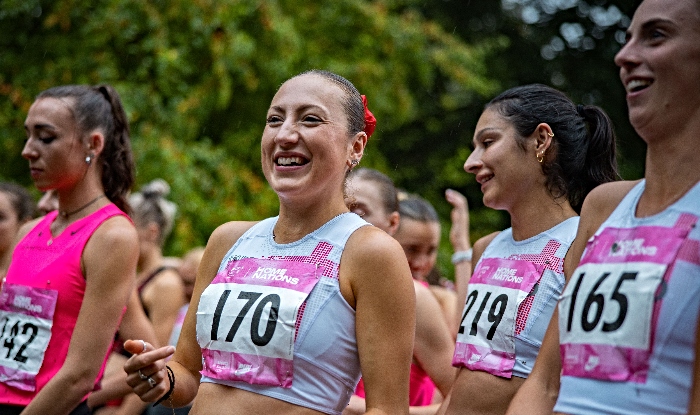 Sarah Dufour-Jackson prepares for the race