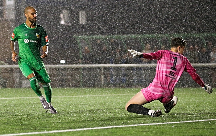 Second-half - Dabbers first goal - Byron Moore slots in with a minute to go (1)
