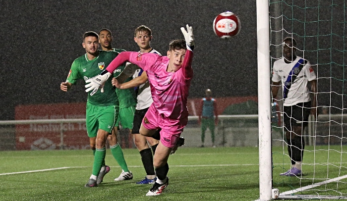 Second-half - Dabbers go close with Avro keeper Cian O’Shea at full stretch (1)