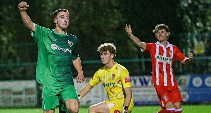 Second-half - second Nantwich goal - Dabbers score in injury time (2) (1)