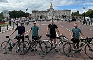 Nantwich friends who pedalled from London to Asia raise more than £5k