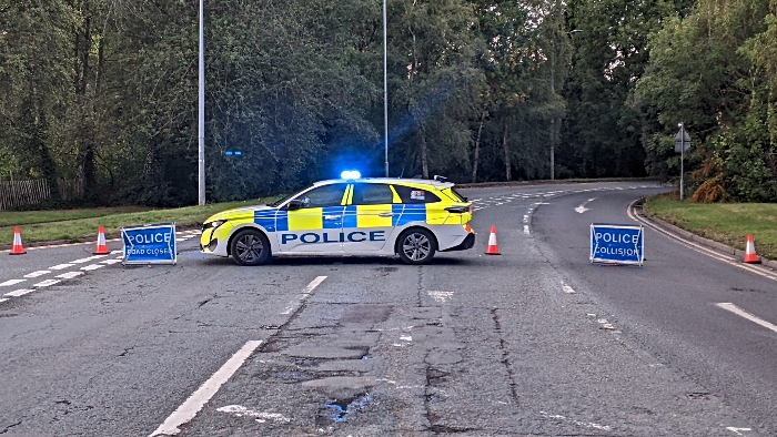 Waterlode closed by police in Nantwich after accident