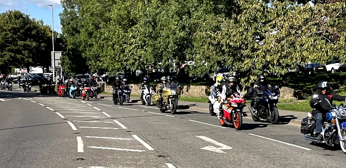 bikers tribute to Josh