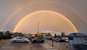 Readers capture these stunning images of rainbows over Nantwich