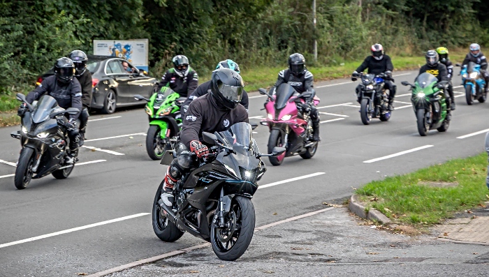 josh Stockton tribute - bikers at Peacock