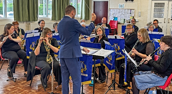 Adam Shilton - Musical Director of Crewe Concert Band - conducts (2)
