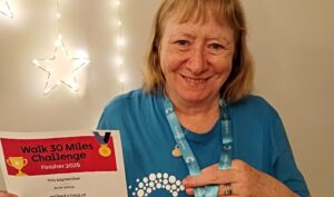 Wistaston woman smashes fundraiser target in Cancer Research challenge