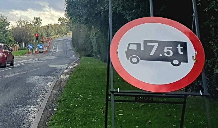Baddington Bridge weight limit