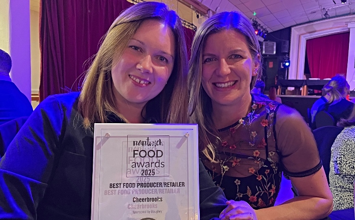 Cheerbrook win Best Food Producer at Nantwich Food Awards