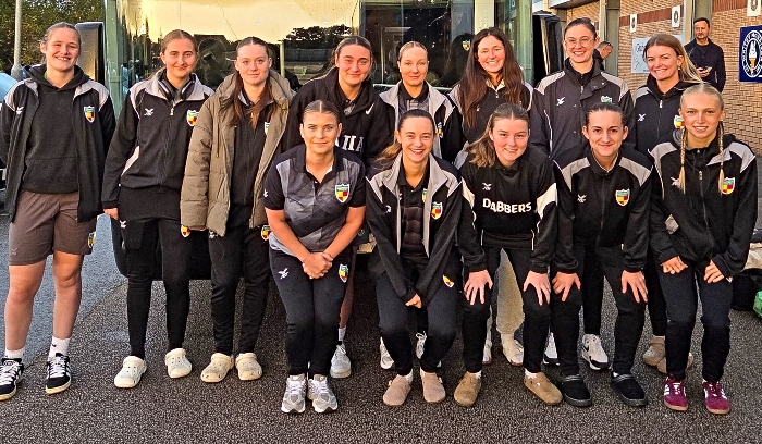 Nantwich Town FC Women prepare to board the coach for the long trip to Northumberland (1)