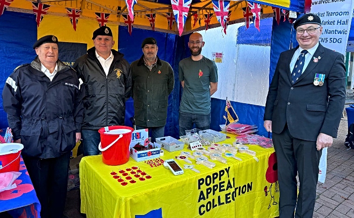 Publicity photo - Nantwich RBL at a previous Poppy Appeal on Nantwich town square (1)