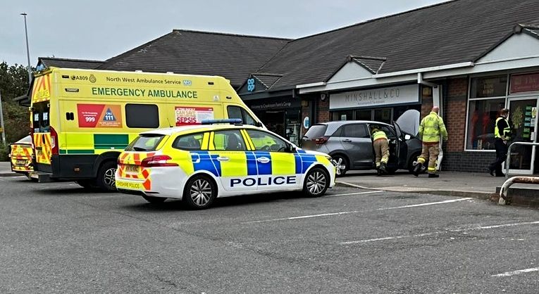 accident on Co-op car park in Stapeley_censored