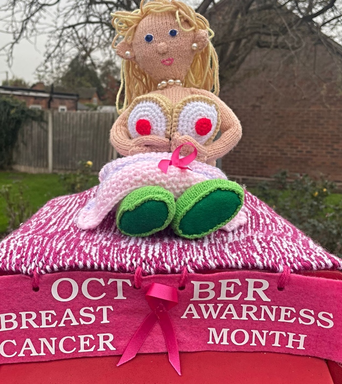 naked lady post box topper with new buns