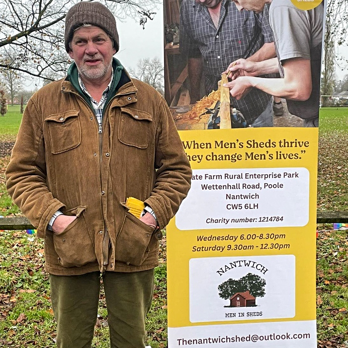 Andrew from Men in Sheds – Nantwich gives a speech (1)
