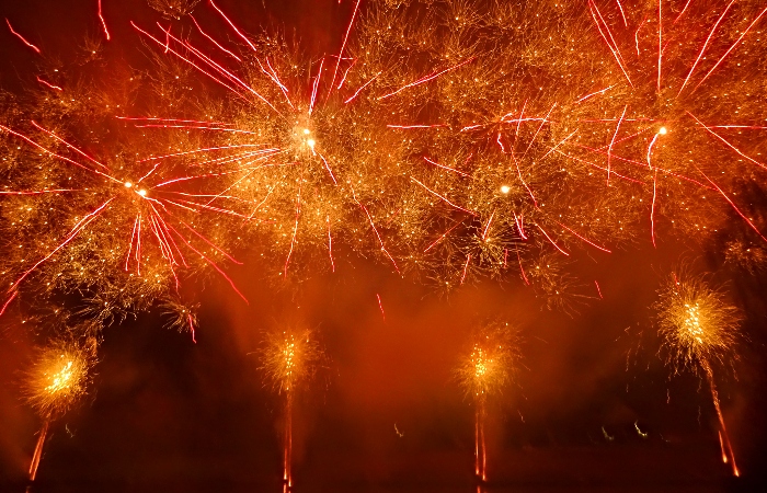 Fireworks display Bonfire Queens Park - Crewe Lions
