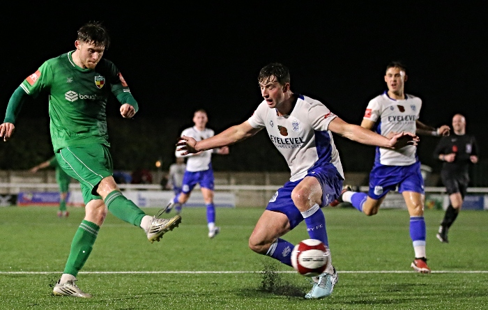 First-half - Alex Panter shoots wide for the Dabbers (1)