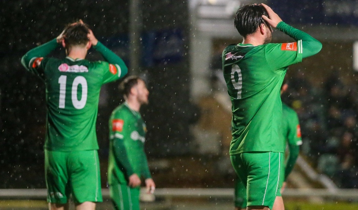 First-half - Dabbers players rue a miss on goal (1)