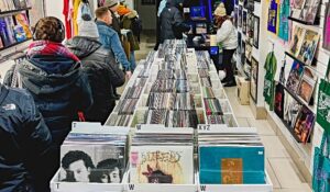 Crowds flocked to Applestump Records for Record Store Day